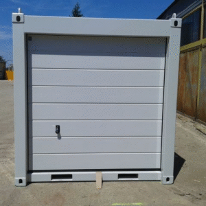 Container de stockage 10 pieds avec porte sectionnelle