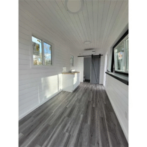 Container habitable 20 pieds sur roues